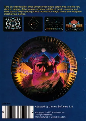 Master Of The Lamps (UK) (1985) box cover back